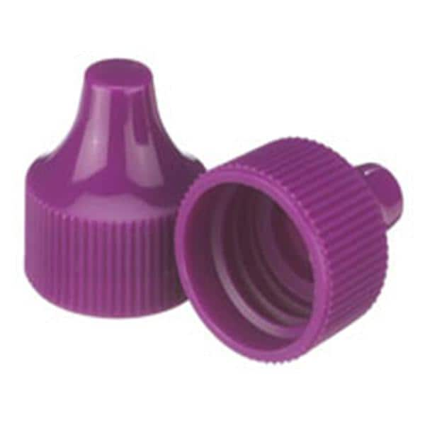 Wheaton Dropper Tip Cap Polypropylene Purple 100/Ca