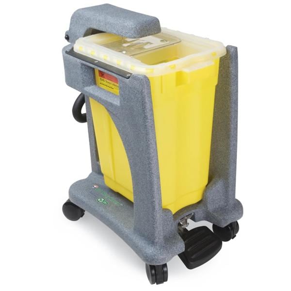 Sharps Trolley 9gal 28-6/10x16-3/10x23-1/2" Plastic For 9 Gal Slide Top Ea