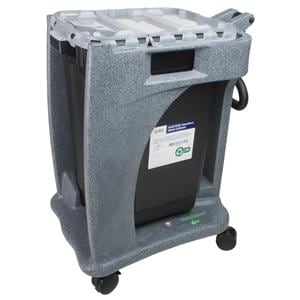 Recykleen Sharps Collector Trolly Gray 27.5x18x24.1" Plstc f/ 17-19 g Cntnrs Ea