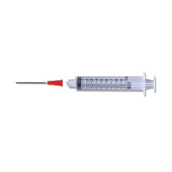 Hypodermic Syringe/Needle 18gx1-1/2" 10cc Pink Conventional LDS 100/Bx