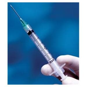 Integra Hypodermic Syringe/Needle 23gx1" 3cc Turq Dtchbl Ndl Sfty LDS 100/Bx