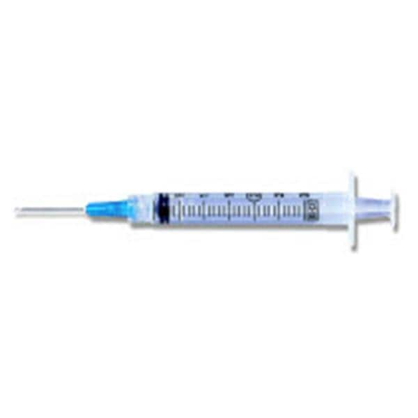 Hypodermic Syringe/Needle 25gx1" 3cc Blue Conventional Low Dead Space 100/Bx, 8 BX/CA