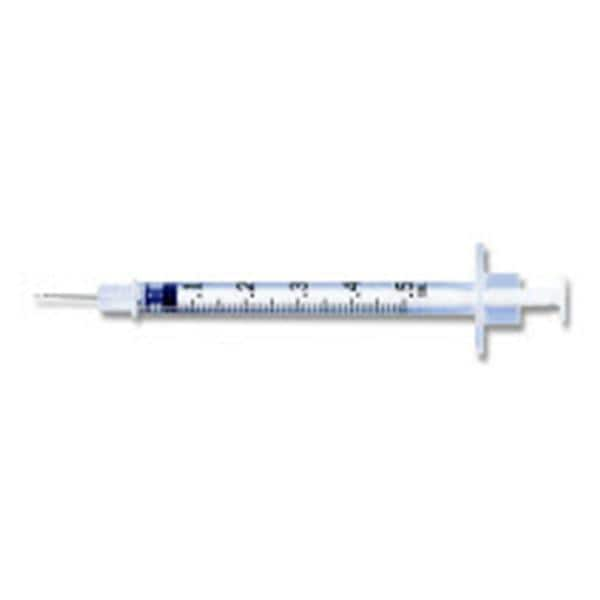 TB Syringe/Needle 27gx1/2" 0.5cc Gray Conventional No Dead Space 100/Bx