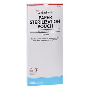 Sterilization Pouch Self Seal 8 in x 16 in 200/Bx