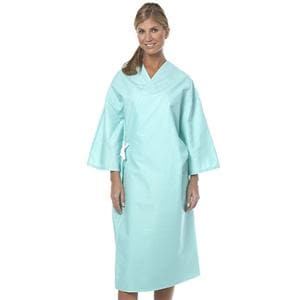 Patient Gown Adult Small Aqua EA