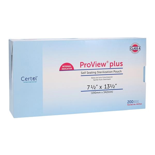 Proview Sterilization Pouch 7.5 in x 13.5 in 200/Bx