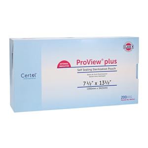 Proview Sterilization Pouch 7.5 in x 13.5 in 200/Bx, 6 BX/CA