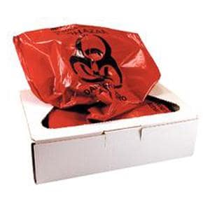 Pro Tector Infectious Waste Bag 24x30" Red Polyethylene 100/Bx