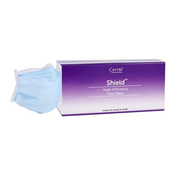 Shield Retention Band Mask ASTM Level 1 Blue 50/bx