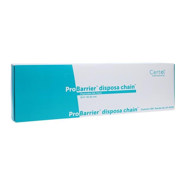 ProBarrier DisposaChain Bib Holder White Cloth Disposable 300/Bx