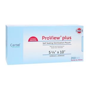 Proview Sterilization Pouch 5.25 in x 10 in 200/Bx