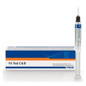 Fit Test C & B Quick Mix High Spot Indicator Pst Slcn Syr Rfl Blu 5 5mL/Ea