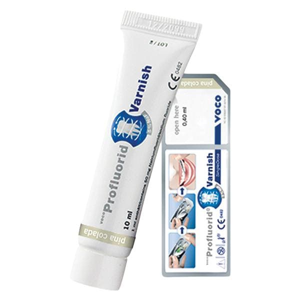 ProFluorid Fluoride Varnish 5% NaF 0.4 mL Pina Colada Ea