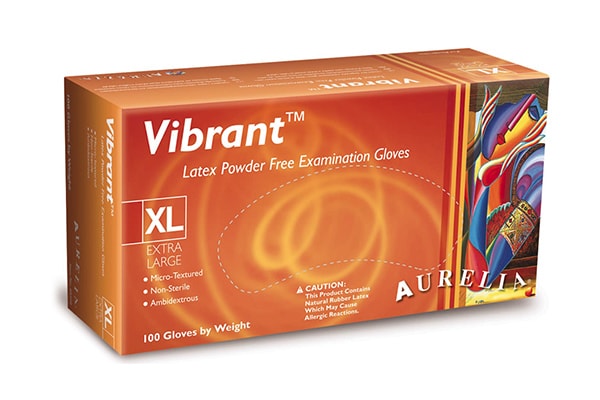 Vibrant® Latex Gloves from Aurelia® 