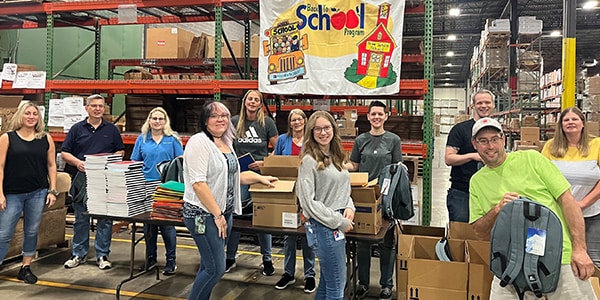 The Children's Home of Reading Receives School Supplies from Henry Schein