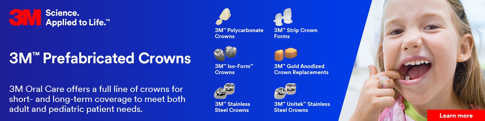 3M Prefabricated Tooth Crowns