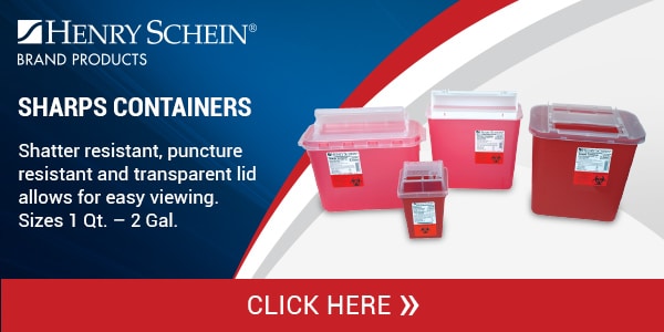 Red Sharps Containers in different sizes