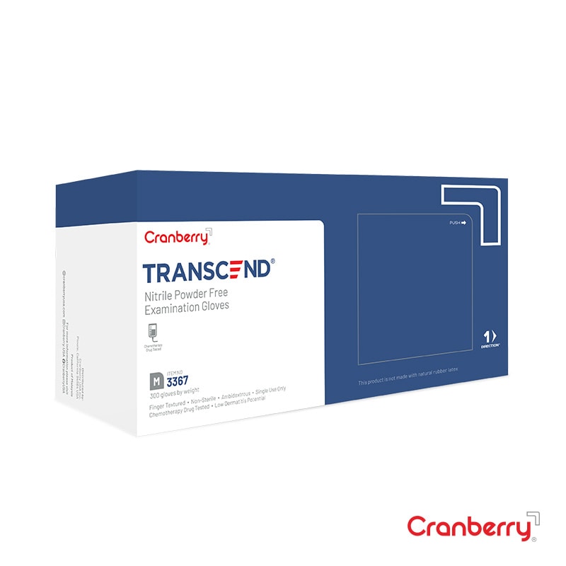 Cranberry - Transcend Nitrile Exam Gloves