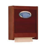 Wooden Combo Glove Dispenser Wall Mounted 