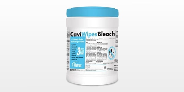 CaviWipes Bleach Surface Disinfectant Wipes