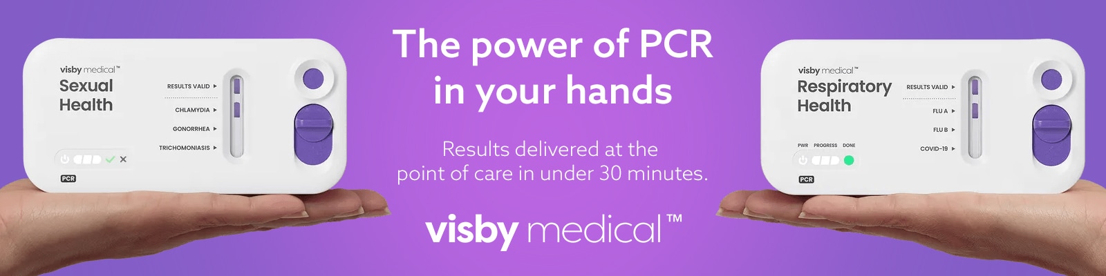 Rapid STI & Respiratory Health Tests | Visby Rapid PCR Device